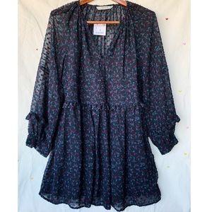 FINAL HRS: ZARA Babydoll Ruffle Floral Mini Dress